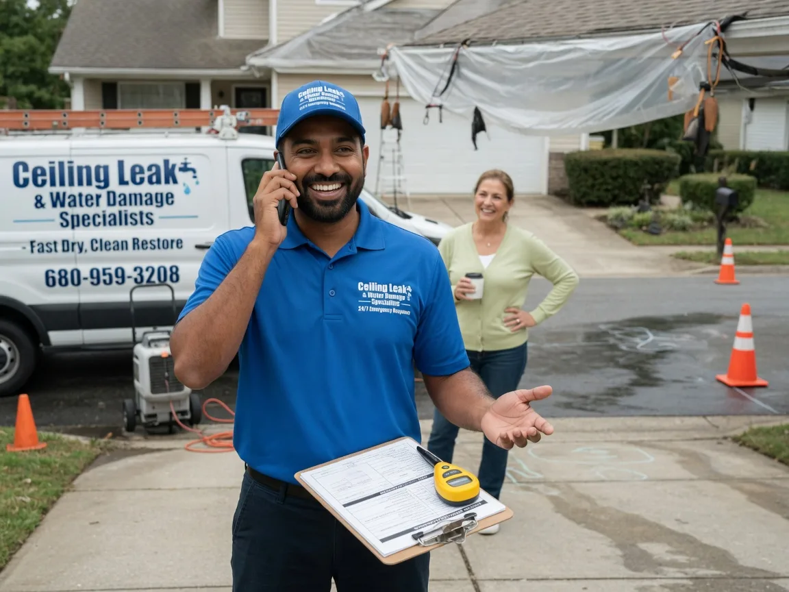 Ceiling Leak Cleanup Kalona, IA FAQs